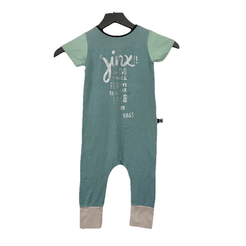 Rags to Raches Teal and Mint Bodysuit